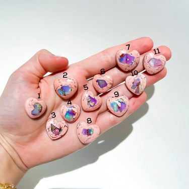 Galaxy Opal Heart Halo Quartz